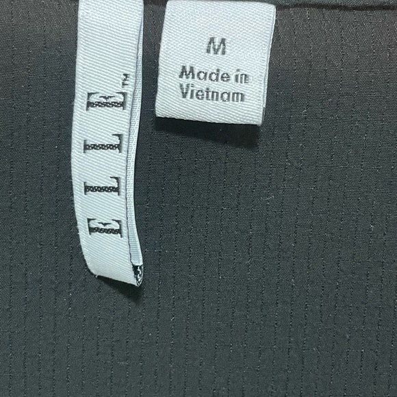 Elle Women's Black ,Bell ,Ruffled 3/4 sleeve, sheer blouse size Medium Blouse. - Picture 3 of 6